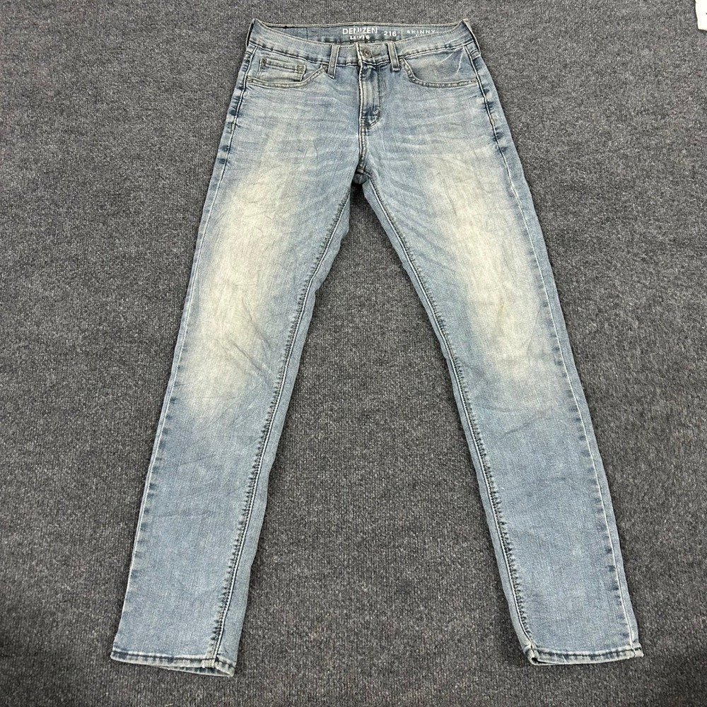 Denizen Jeans Mens Size 29x32 Light Wash 216 Skinny Fit Blue Denim Stretch